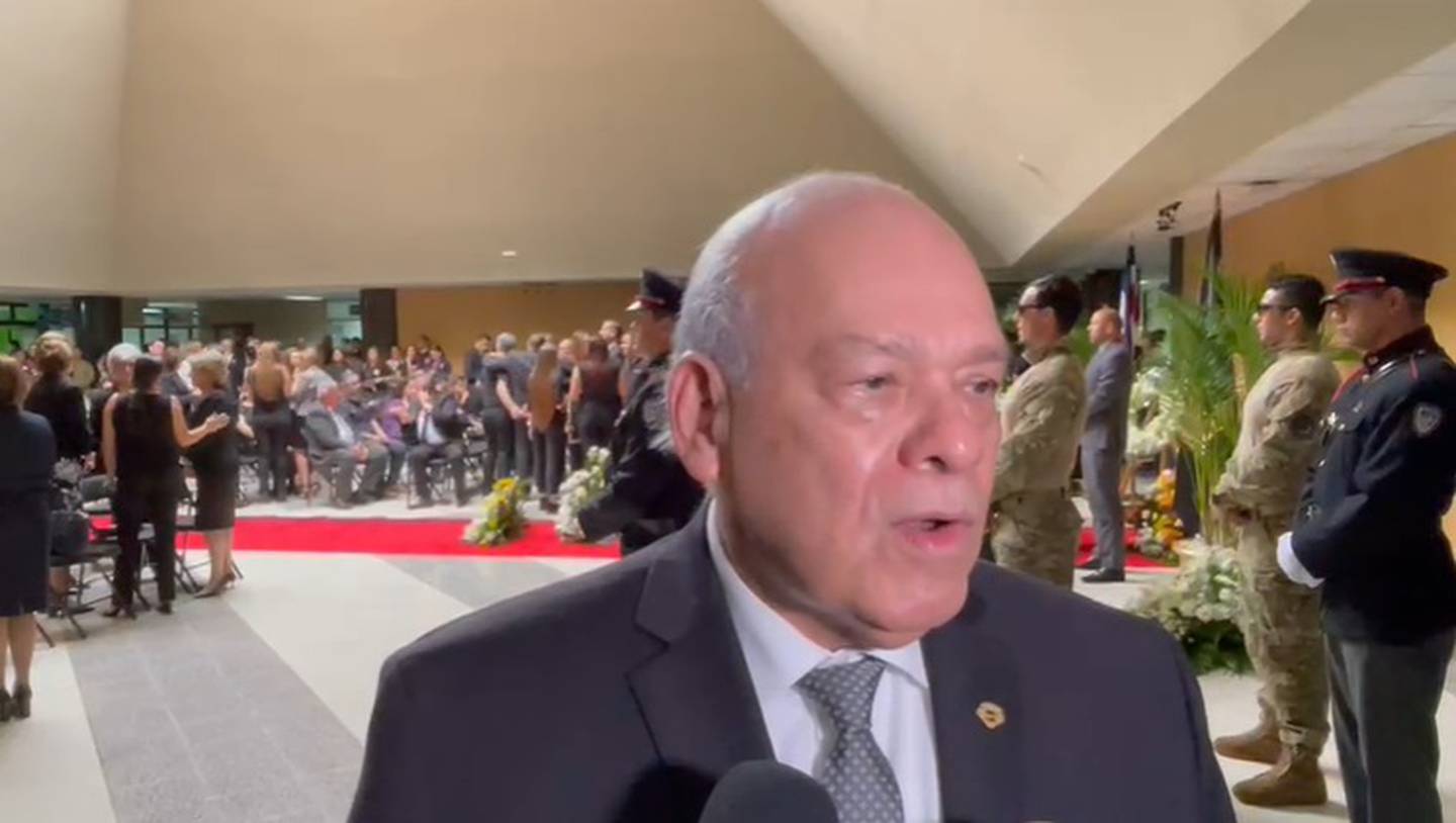 Orlando Aguirre, presidente de la Corte, lamentó la repentina muerte de Walter Espinoza. Foto Alonso Tenorio.